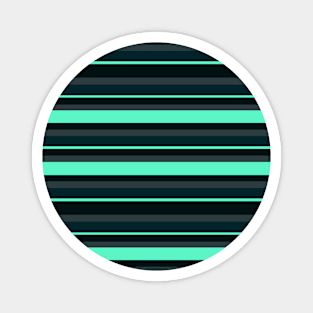 Teal Stripes Magnet